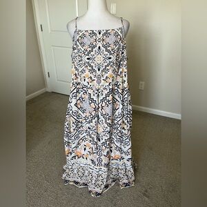 EUC Let Me Be (Anthropologie) Boho Midi Dress Size 1X
